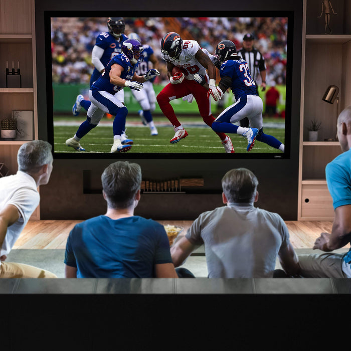 Zoomgoods Projector Screen FFPS92/169 Wall Mountable HD Projection Screens, 92” Fixed Frame Movie Screen, 16:9 Ratio Home Theatre Cinema Screen, Ideal for Home, Classroom, Office Presentations