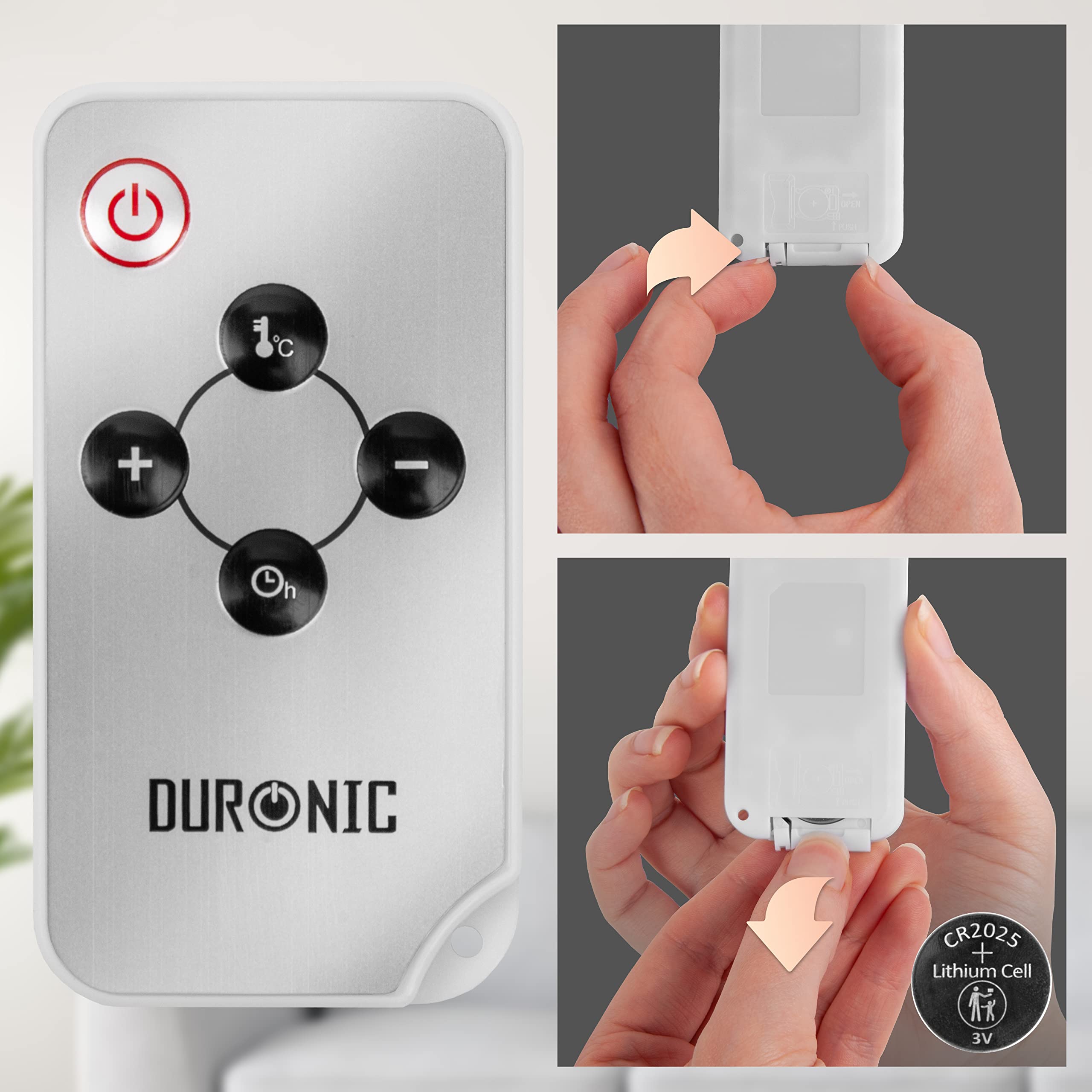 Zoomgoods Electric Heater HV102 SR Oil Free Convection Heaters, Micathermic Panel Heaters with Remote, Portable Mica Panel Heater for Heating up Homes, Bedrooms, Offices & Garage Spaces