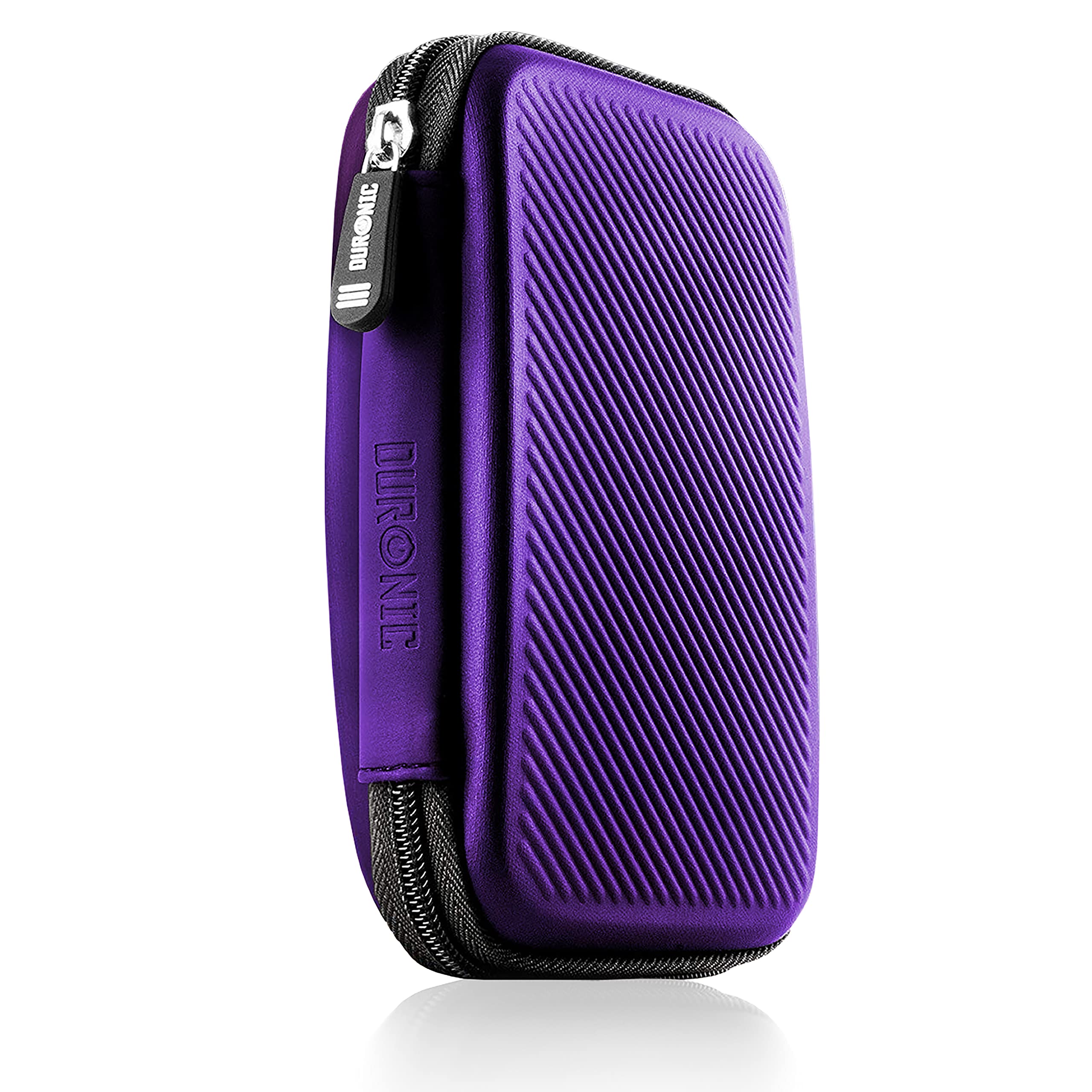 Zoomgoods Portable Hard Drive Case HDC2 /VT Violet EVA Travel Case for Charger Adapter Power Bank SSD Storage Pouch for Seagate, WD, UnionSine, Toshiba, Sandisk, Samsung Drives 500GB to 5TB