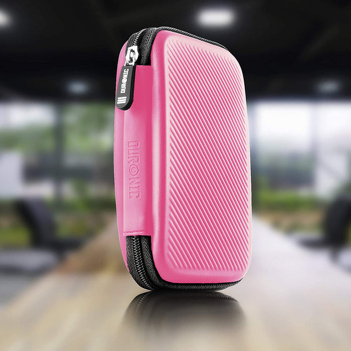Zoomgoods Hard Drive Case HDC2 /PK, PINK, Portable EVA Storage Pouch for External Hardrive & Cables, Lightweight & Protective, Suitable for WE/Western, Toshiba, Buffalo, Hitachi, Seagate, Samsung