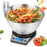 Zoomgoods Digital Kitchen Scale KS6000 BK/SS Kitchen Scales with Bowl, Weighing Scale, Baking Scale for Cooking Baking Pet Food Postal, Food Scale Weight Scale, Electronic Scale with Backlit LCD Display