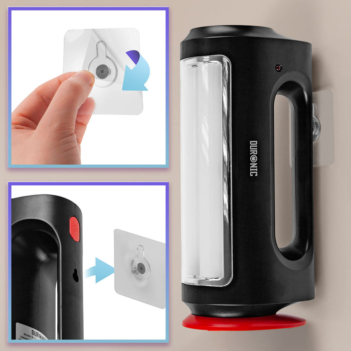 Zoomgoods Emergency Torch RL13, Rechargeable Flashlight Lantern with Bright LED Bulbs, Handheld / Freestanding / Wall Mountable – Lamp 65 Lumens – Torch 240 Lumens