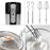 Zoomgoods Electric Hand Mixer HM3 BK Kitchen Handheld Food Mixers for Baking Dough, Bread, Eggs, Cake Mix, Cream, Hand Held Brownie Maker Mixer with 5 Speed Turbo Boost Whisker Hooks Beaters 300W - Black
