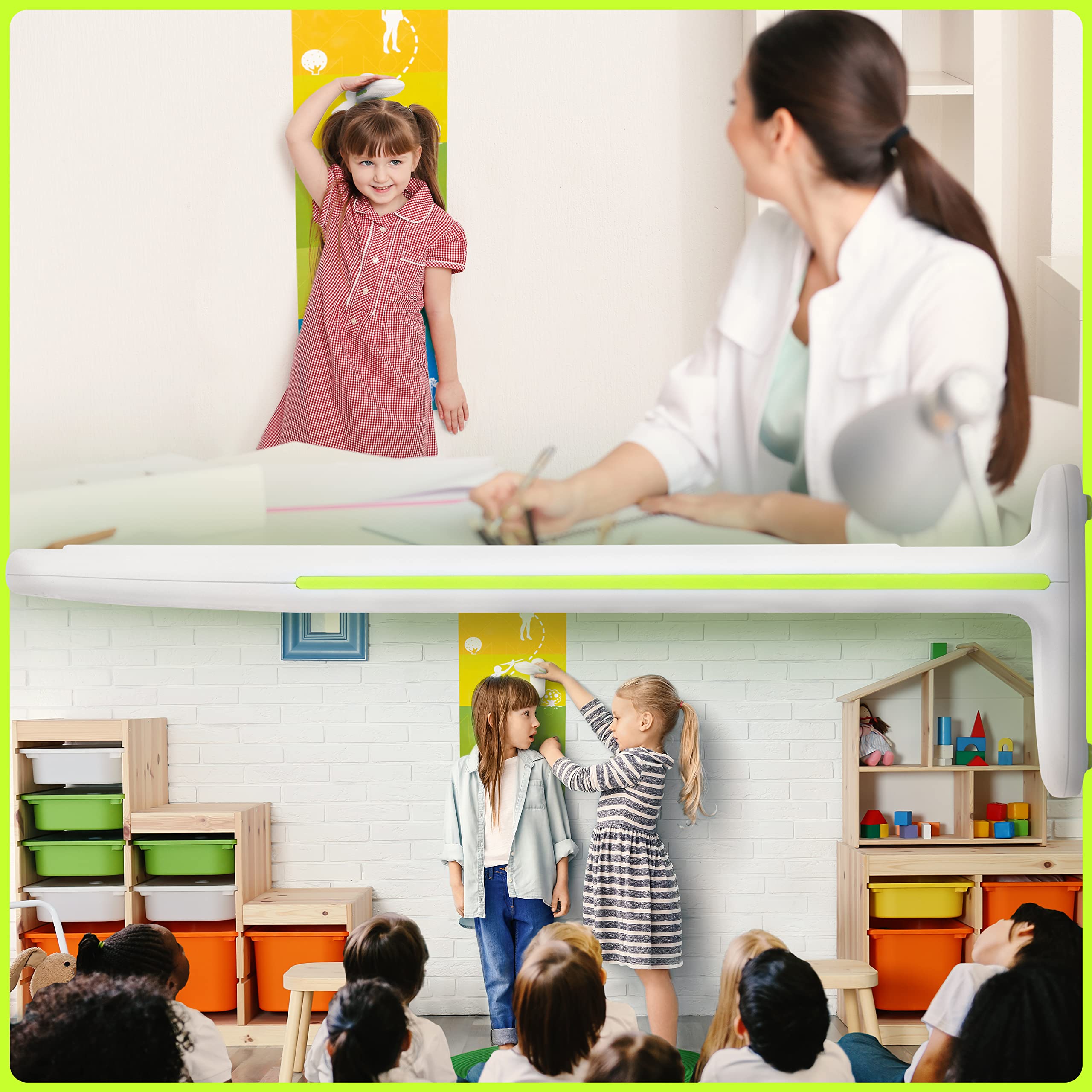 Zoomgoods Digital Height Tape Measure LS302 | Handheld Electronic Stadiometer | Measuring Instrument Comes with Poster and Tape Measure | Batteries Included | for Kids, Children and Teenagers