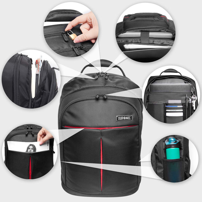 Zoomgoods Travel Laptop Backpack, Work Bag, Lightweight Laptop Bag 15.6” School Rucksack, Backpack for Computer, business, school, Children, Ladies, Gym, Water Resistant, Gift for Women for men LB23