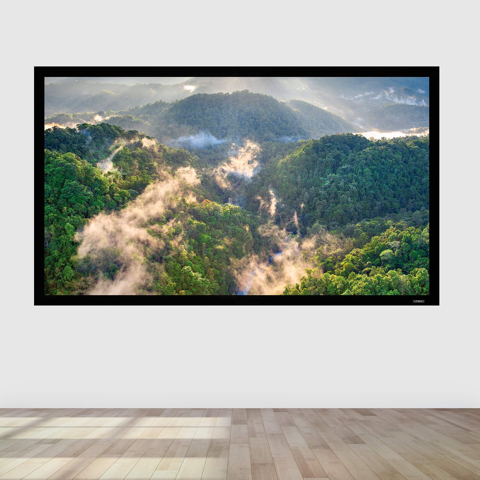 Zoomgoods Projector Screen FFPS100 Wall Mountable HD Projection Screens, 100” Fixed Frame Movie Screen, 16:9 Ratio Home Theatre Cinema Screen, Ideal for Home, Classroom, Office Presentations