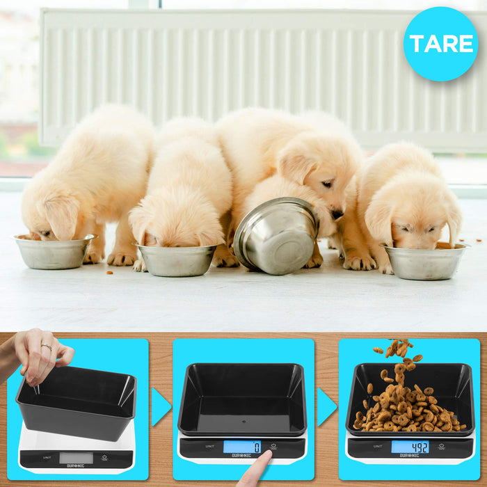 Zoomgoods Digital Kitchen Scales KS100 BK Electronic Kitchen Scale with Bowl Measuring Weighing Scale Black Baking Scale for Cooking Baking Mail Pet Food Measurement Baker Weight Scale, Tare LCD Display