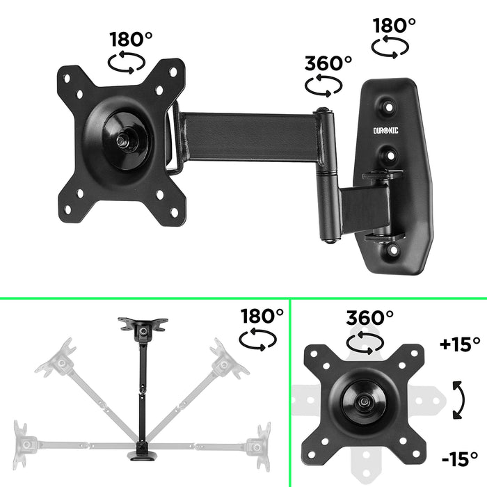 Zoomgoods TV Bracket, Cantilever Wall Mount Television Screen, Tilting Action, For Flat Screen LCD / LED / OLED / QLED (TVB1120)