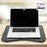 Zoomgoods Laptop Tray with Cushion DML432 Ergonomic Lap Desk Cushioned Lap Trays with Handles Portable Laptop Desk Riser Stand for Home Office Work Bed Gaming