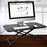 Zoomgoods Sit-Stand Desk DM05D24 | Height Adjustable Office Workstation | 74x47cm Platform | Raises from 5-40cm | Riser for PC Computer Screen, Keyboard, Laptop | Ergonomic Desktop Table Converter…