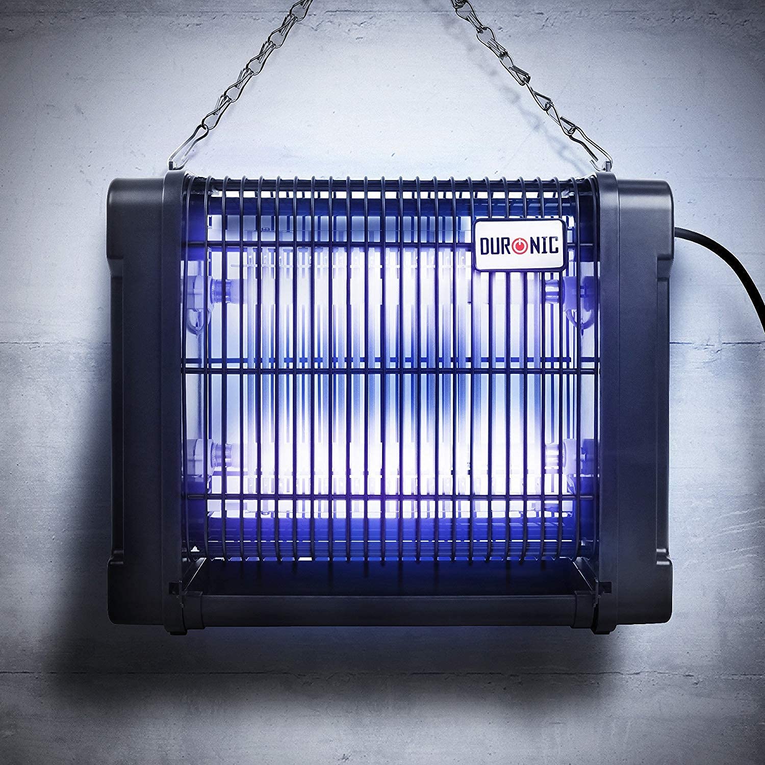 Zoomgoods Fly Killer FK8412 | UV Light Kills Mosquitoes and Flying Insects | Small Size | Slimline | Ceiling or Wall Mountable | Indoor Pest Control | 12W Electric Ultra Violet Zapper | 2x 6W Bulbs