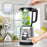 Zoomgoods Jug Blender BL114 with Grinder 1.75L Glass Table Jug, 1400W Stainless Steel Mini Blender with 6 sided Blades, with Pre-Set Functions, Ideal for Baby food, Soups and Protein Shakes
