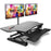 Zoomgoods Sit-Stand Desk DM05D4 | Height Adjustable Office Workstation | 120x59cm Platform | Raises from 15-50cm | Riser for PC Computer Screen, Keyboard, Laptop | Ergonomic Desktop Table Converter