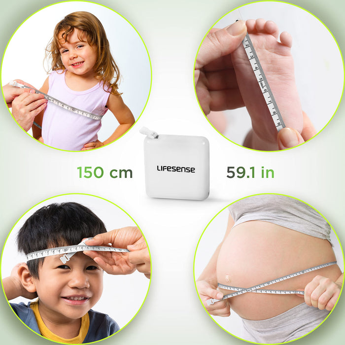 Zoomgoods Digital Height Tape Measure LS302 | Handheld Electronic Stadiometer | Measuring Instrument Comes with Poster and Tape Measure | Batteries Included | for Kids, Children and Teenagers