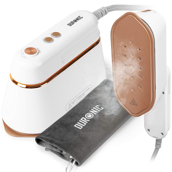 Zoomgoods Steam Irons HS90 WE Travel Iron, Garment Steamers, 90ml Tank, Handheld Vertical Steamer for Travel, Holiday, Quilting, Craft, Crease & Wrinkle Remover - White