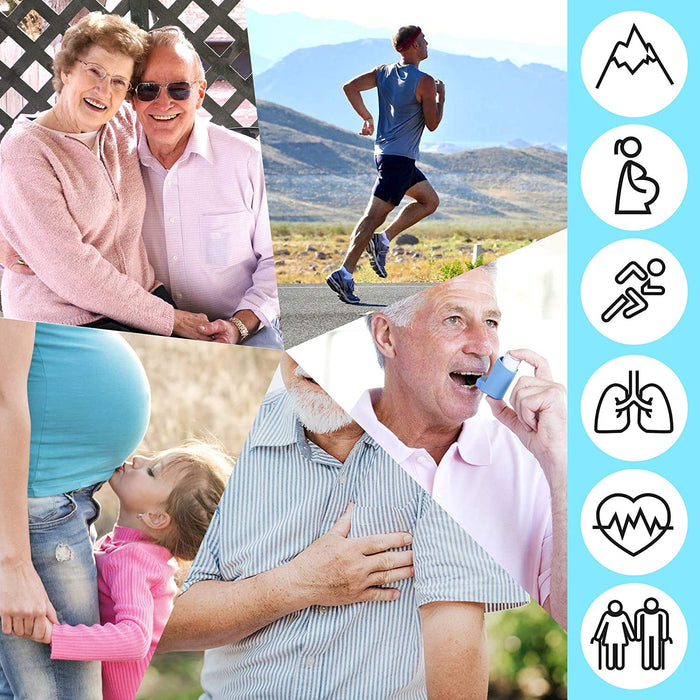 Zoomgoods Fingertip Pulse Oximeter OX01R Blood Oxygen Level Monitor for Measuring Blood Oxygen & Pulse Rate, Finger Pulse Monitor with Lanyard & Carry Pouch