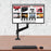 Zoomgoods Grommet 3 | DM-GR-03 | Adaptor for Fixing Monitor Arm Bracket via a Hole in the Desk | Compatible with Zoomgoods Desk Mounts DMG51X2 and DMG52 Models ONLY | Black Steel