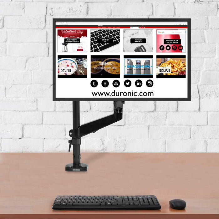 Zoomgoods Grommet 3 | DM-GR-03 | Adaptor for Fixing Monitor Arm Bracket via a Hole in the Desk | Compatible with Zoomgoods Desk Mounts DMG51X2 and DMG52 Models ONLY | Black Steel