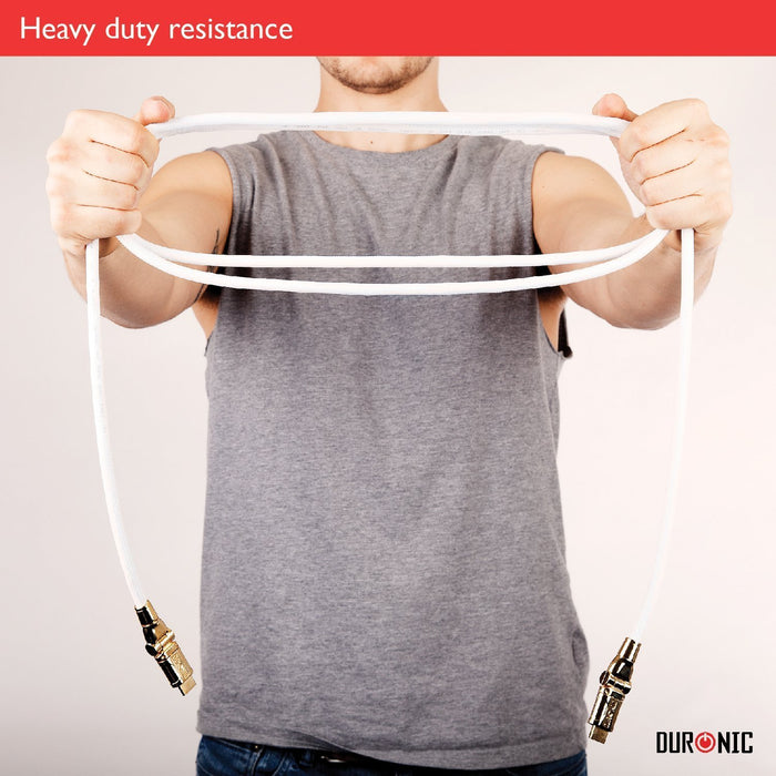 Zoomgoods HDMI Cable HDC01 /1, 1 Metre, WHITE, 1080p High Speed HDMI 1.4 & Ethernet Lead, 24K Gold Plated Swivel Connectors, Good for PS4, PS3, Xbox, Nintendo, Sky+ HD, Virgin, TV, DVD, BluRay