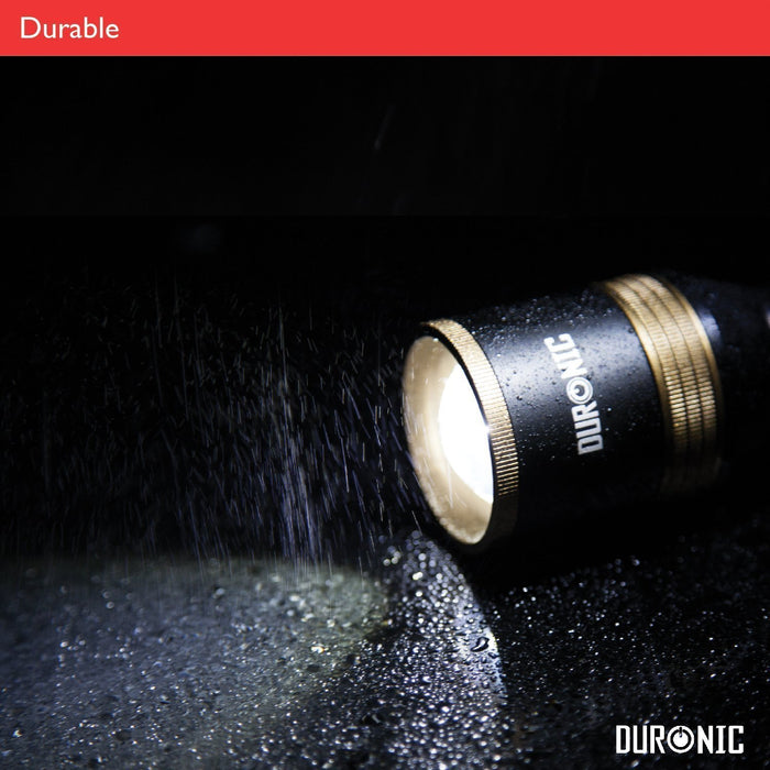 Zoomgoods Rechargeable Torch Flashlight LED Super Bright Light Powerful RFL901AA 600 Metres - 2200mAh battery - Adjustable beam with Mains Charger