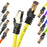 Zoomgoods Ethernet Cable 10M High Speed CAT 8 Patch Network Shielded Lead 2GHz / 2000MHz / 40 Gigabit, CAT8 SFTP Wire, Snagless RJ45 Super-Fast Data - Yellow