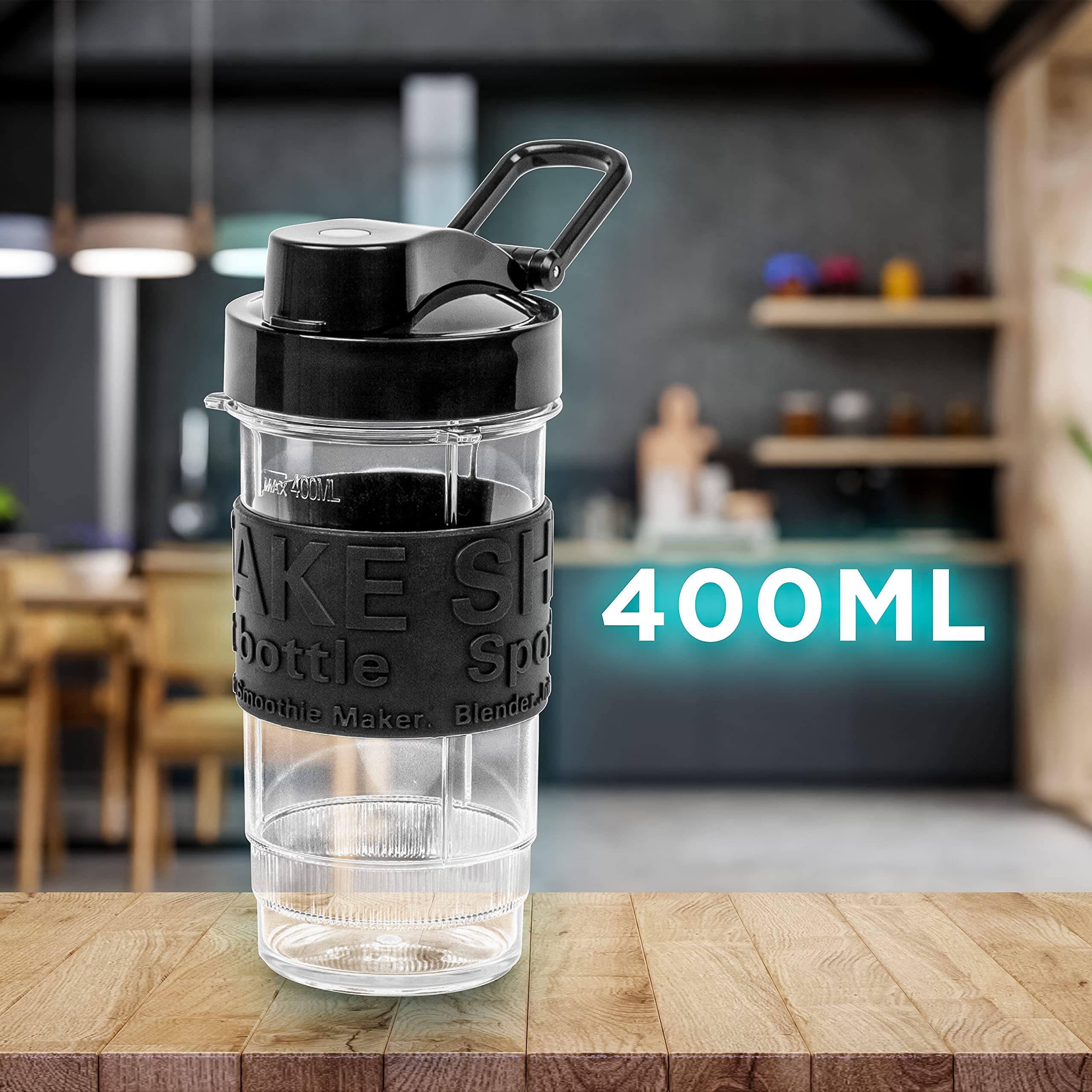 Zoomgoods Blender Spare Bottle 400ml BB4, 400ml Water Bottle For Zoomgoods BL530 and BL540 Blenders Only, BPA Free, Ideal for Camping, Gym, Travel, Hiking - Medium