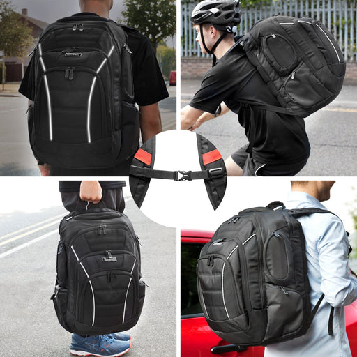 Zoomgoods Travel Laptop Backpack, Work Bag, Lightweight Laptop Bag 17” School Rucksack, Backpack for Computer, business, school, Children, Ladies, Gym, Water Resistant, Gift for Women for men LB21