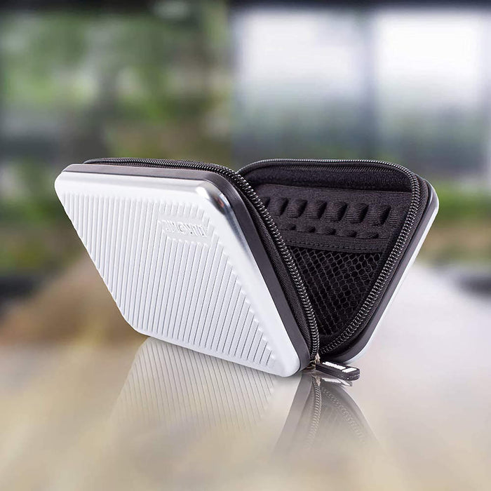 Zoomgoods Hard Drive Case HDC3 /SR, Silver EVA Travel Case for Charger Adapter Power Bank SSD Storage Pouch for Seagate, WD, UnionSine, Toshiba, Sandisk, Samsung Drives 500GB to 5TB