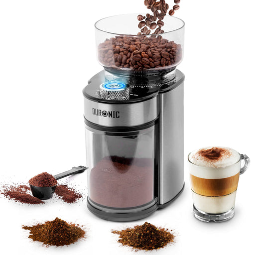 Zoomgoods Burr Coffee Grinder BG200, Conical Burr Grinder for Coffee Beans, Electric Burr Grinder with 35 Grind Settings, Makes up to 12 Cups, 200W, 200g Capacity