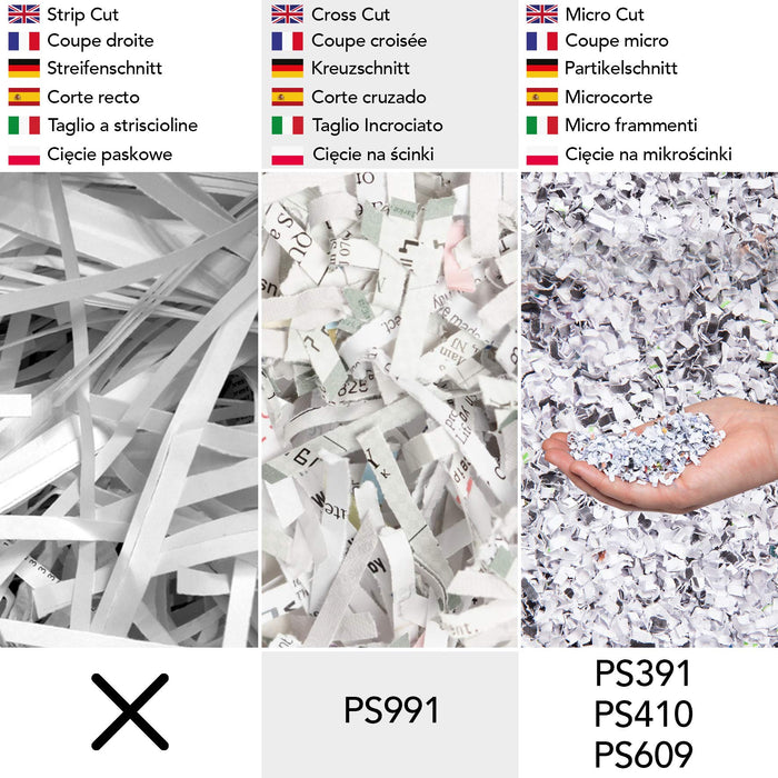 Zoomgoods Cross Cut Paper Shredder PS609, Shred 9 Sheet Heavy Duty Small Electric Shredders, Data Shredding Machine for Home Use, Office, Shreds Papers, Credit Cards, Envelopes, Documents - Black, P4