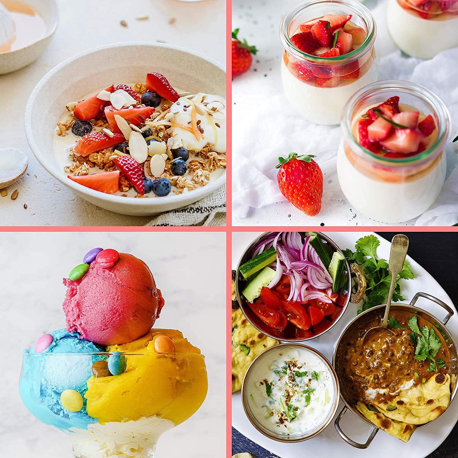 Zoomgoods Spare Small Yoghurt Pots P8YM2 | Set of 8 Ceramic Jars | Compatible with Zoomgoods YM1 and YM2 Yogurt Maker Machines | Eight 125ml Individual Portion Size Pots