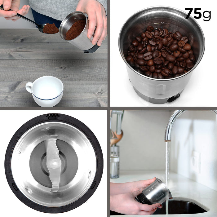 Zoomgoods CG250 Replacement Grinding Cup, Made of Stainless-Steel, for CG250 Coffee Grinder