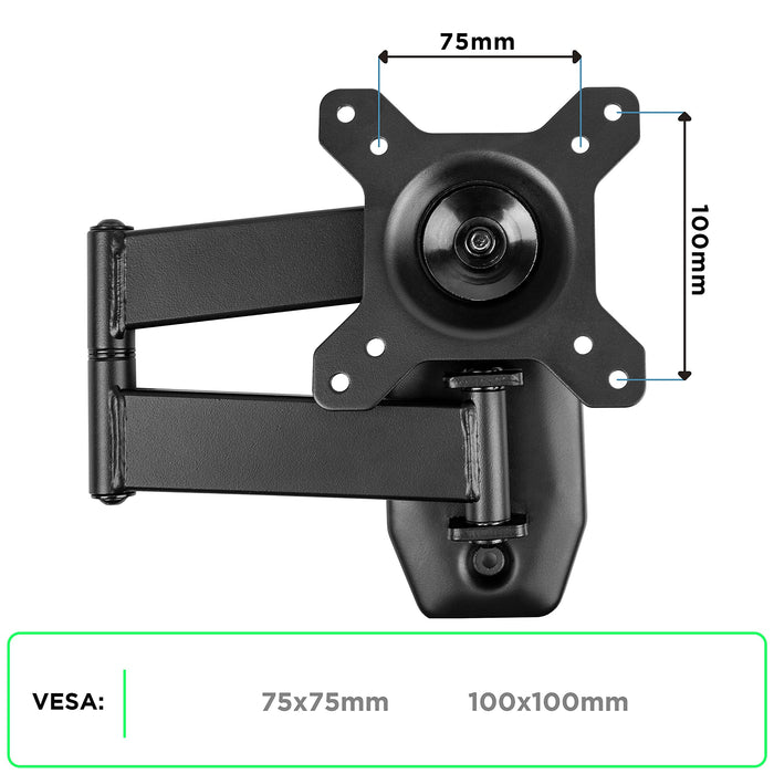 Zoomgoods TV Bracket, Cantilever Wall Mount Television Screen, Tilting Action, For Flat Screen LCD / LED / OLED / QLED (TVB1120)