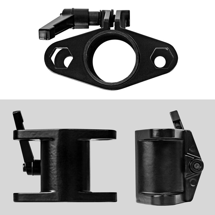 Zoomgoods Dual Arm Holder DM25MJ, Joint Attachment Suitable for All DM25 Monitor Arms, Joins 2x DM25 Arms Together for Mounting onto Desk Mount Pole, Steel – Black