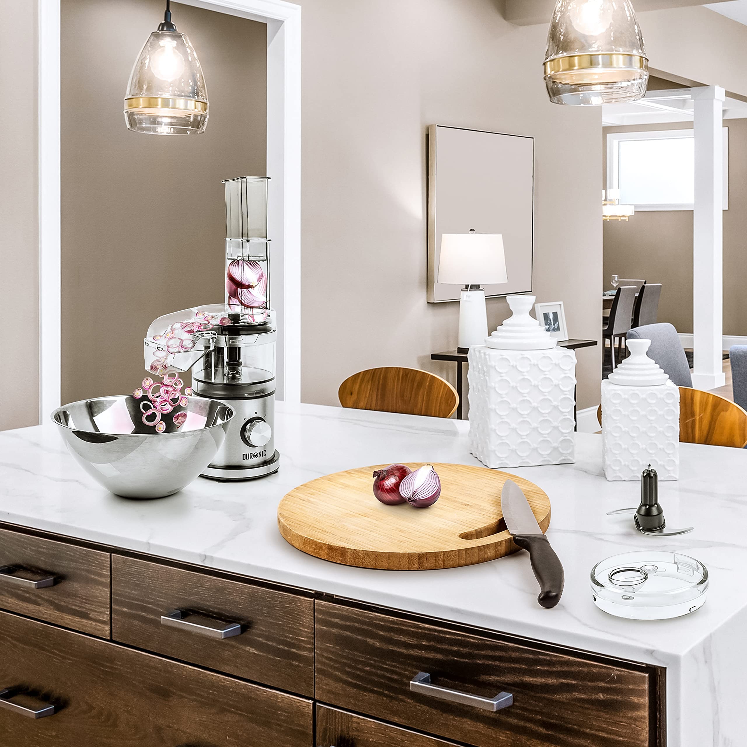 Zoomgoods 2-in-1 Mini Food Processor and Chopper MFP400, Small Food Processor with Grater, Electric Chopper, Chops and Blends, 400W, 500ml