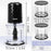 Zoomgoods Mini Chopper CH57 BK Mini Food Processor Black, 500W, Vegetable Mincer Slicer, Baby Food Maker, 2 x Blender Bowl with Lid, Quad Stainless Steel Blades for Vegetable, Meat, Fruit - 500W, Black
