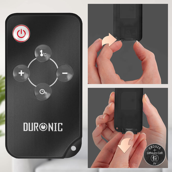 Zoomgoods Electric Heater HV102 Oil Free Convection Heaters, Micathermic Panel Heaters with Remote, Portable Mica Panel Heater for Heating up Homes, Bedrooms, Offices & Garage Spaces