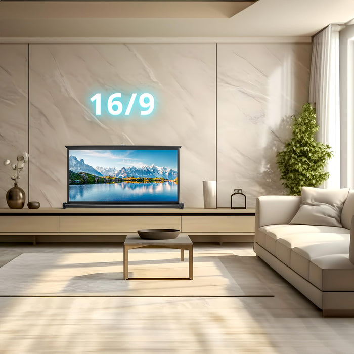 Zoomgoods Projector Screen DPS50 /169, Portable 50” Desktop Projection Screen for School Home Theatre, Table-Top projector screen with 16:9 Ratio