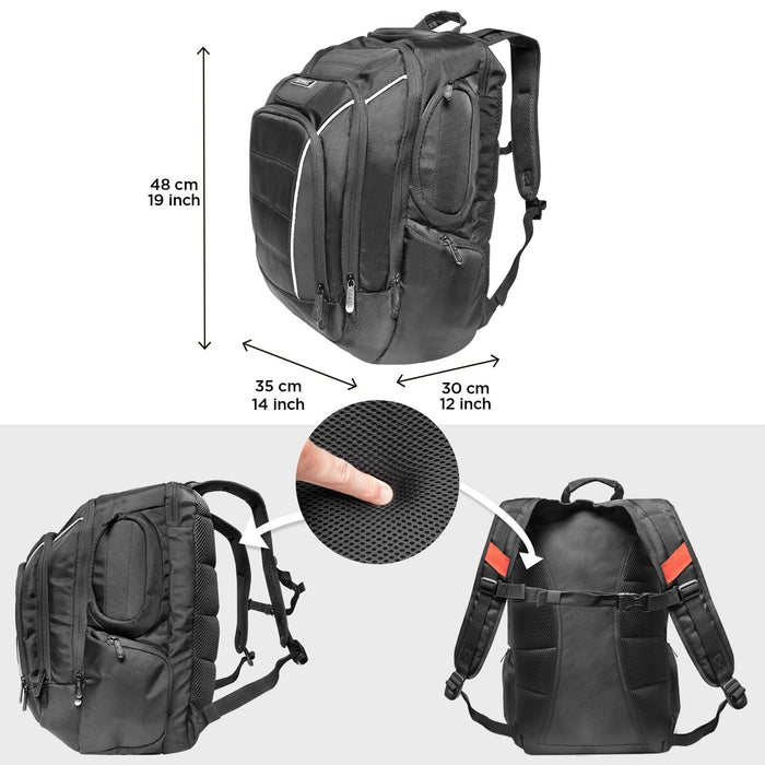 Zoomgoods Travel Laptop Backpack, Work Bag, Lightweight Laptop Bag 17” School Rucksack, Backpack for Computer, business, school, Children, Ladies, Gym, Water Resistant, Gift for Women for men LB21