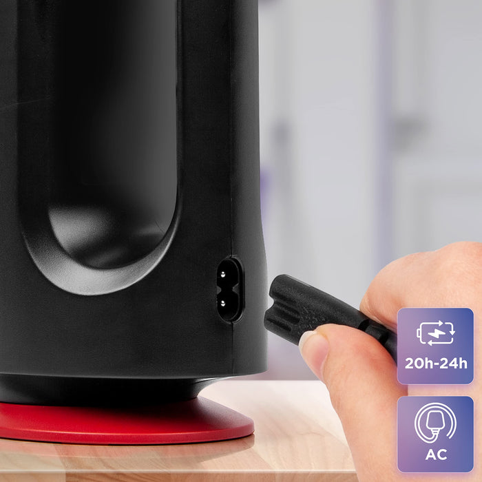 Zoomgoods Emergency Torch RL13, Rechargeable Flashlight Lantern with Bright LED Bulbs, Handheld / Freestanding / Wall Mountable – Lamp 65 Lumens – Torch 240 Lumens