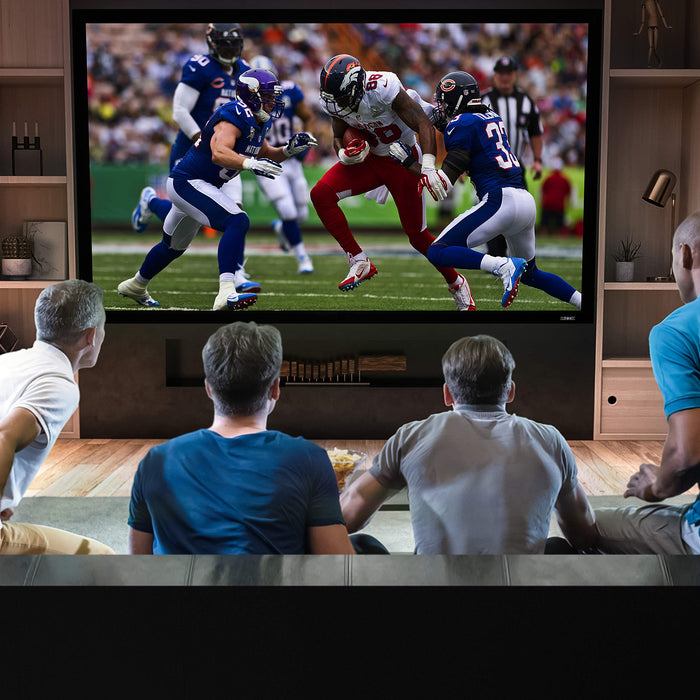 Zoomgoods Projector Screen FFPS100 Wall Mountable HD Projection Screens, 100” Fixed Frame Movie Screen, 16:9 Ratio Home Theatre Cinema Screen, Ideal for Home, Classroom, Office Presentations