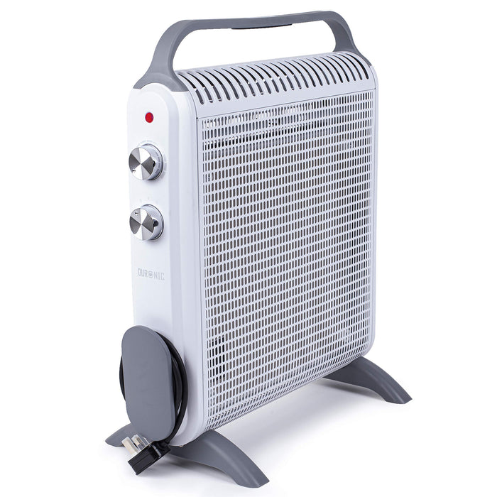 Zoomgoods Electric Heater HV180 WE Oil Free Convection Heaters, Micathermic Panel Heaters, Portable Radiator with Mica Panels Convector Radiators for Heating Up Homes, Bedrooms, Offices & Garage Spaces