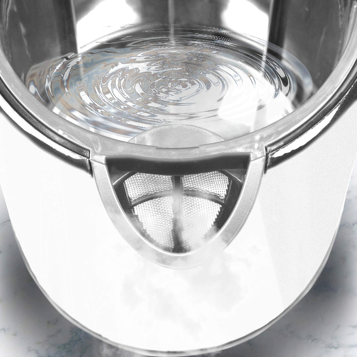 Zoomgoods Electric Kettle EK30 WE Kettles with Temperature Control Hot Water Boiler Electrical Heating Electronic Digital Kitchen Fast Boil Kettle for Boiling Water Tea Coffee Hot Chocolate Soup - White