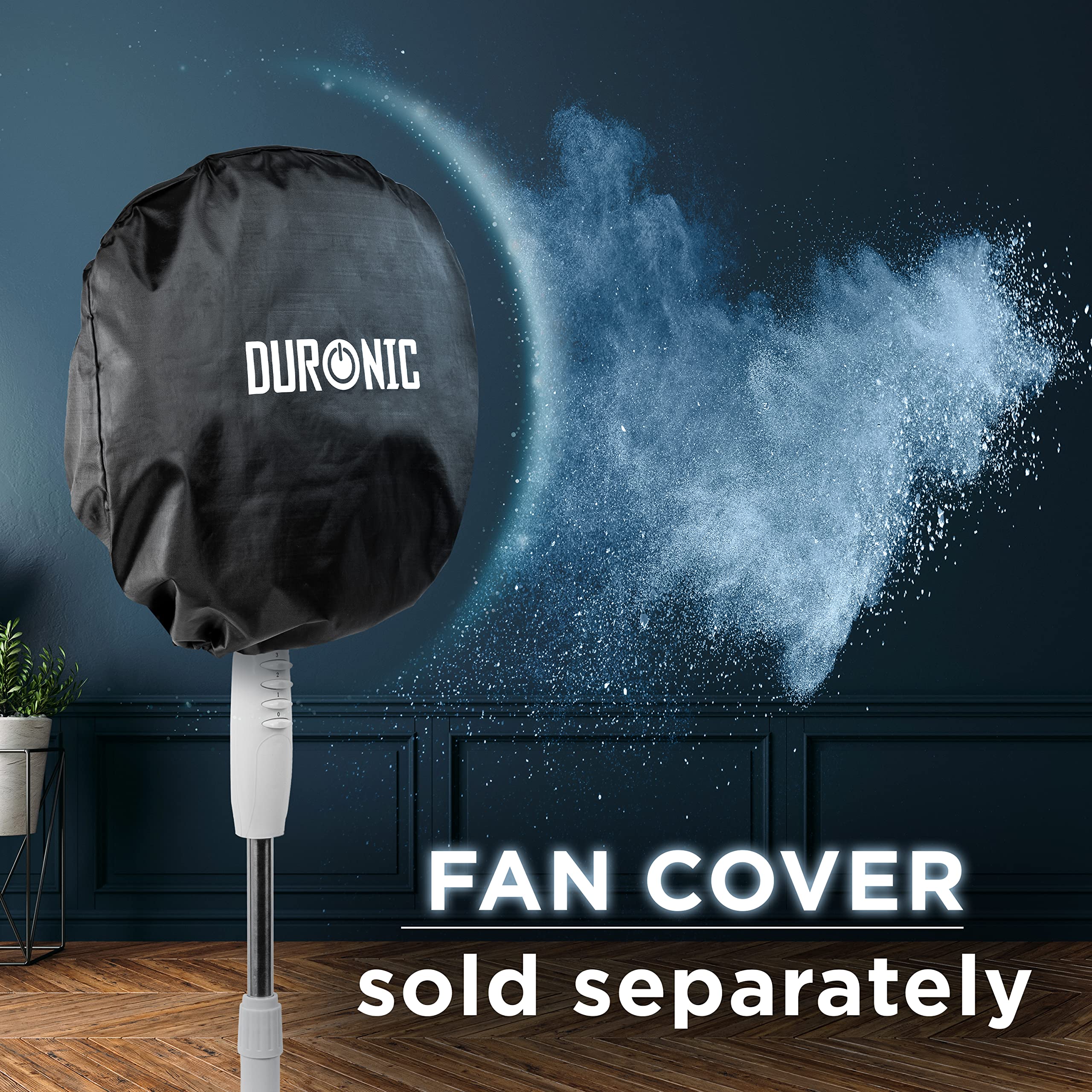 Zoomgoods Pedestal Fan FN30, Stand Up Fan, Floor Standing Cooling 16 Inch Fan, 5 Blade Oscillating Air Cooler for Summer, 3 Speeds, Adjustable Tilt