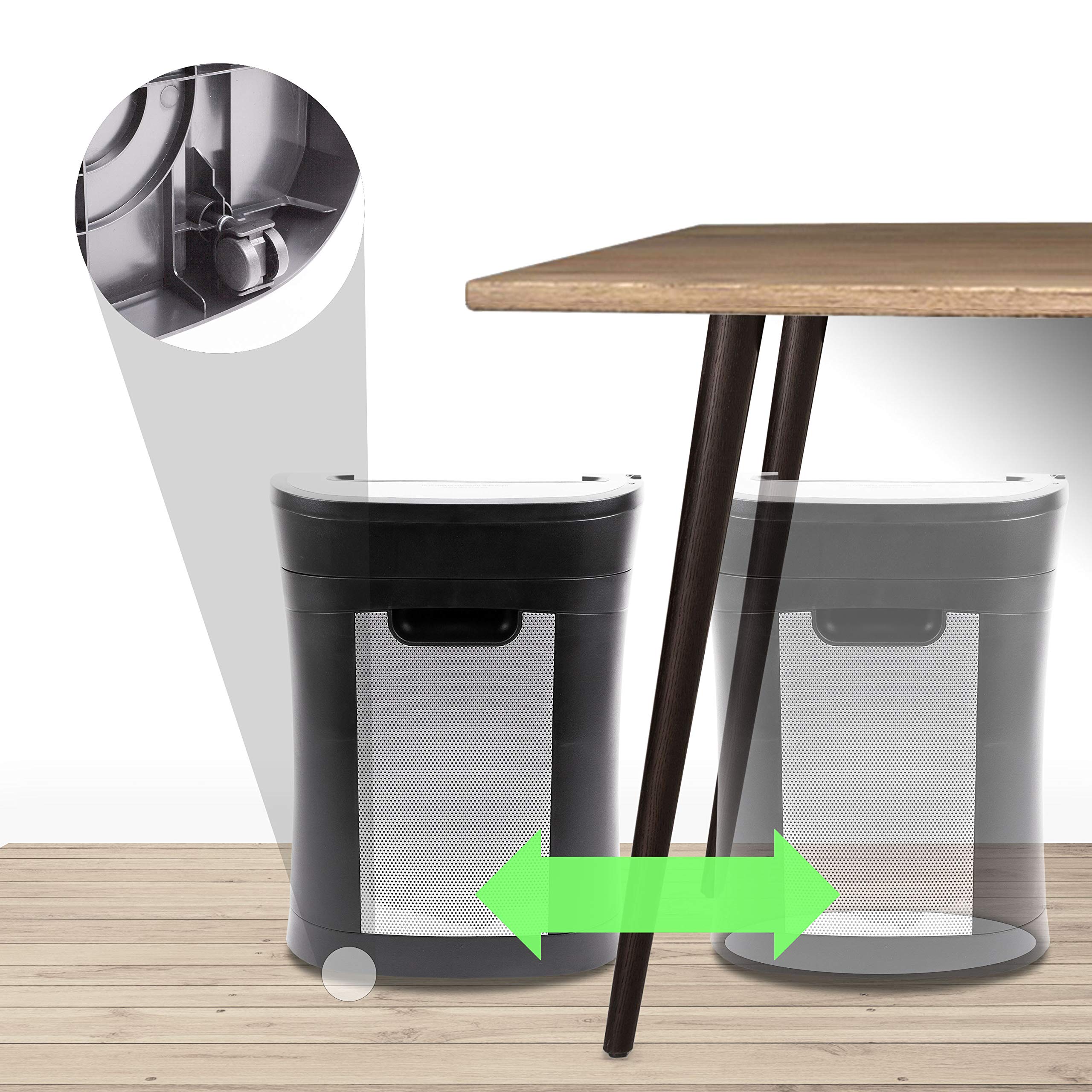 Zoomgoods Cross Cut Paper Shredder PS571, Shred 12 Sheet Heavy Duty Small Electric Shredders, Data Shredding Machine for Home Use, Office, Shreds Papers, Credit Cards, Envelopes, Documents - Black, P4