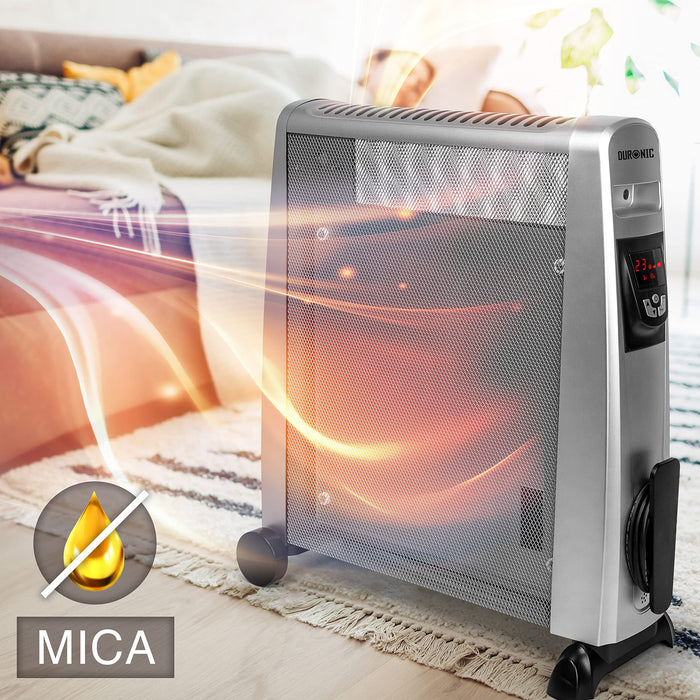 Zoomgoods Electric Heater HV102 SR Oil Free Convection Heaters, Micathermic Panel Heaters with Remote, Portable Mica Panel Heater for Heating up Homes, Bedrooms, Offices & Garage Spaces