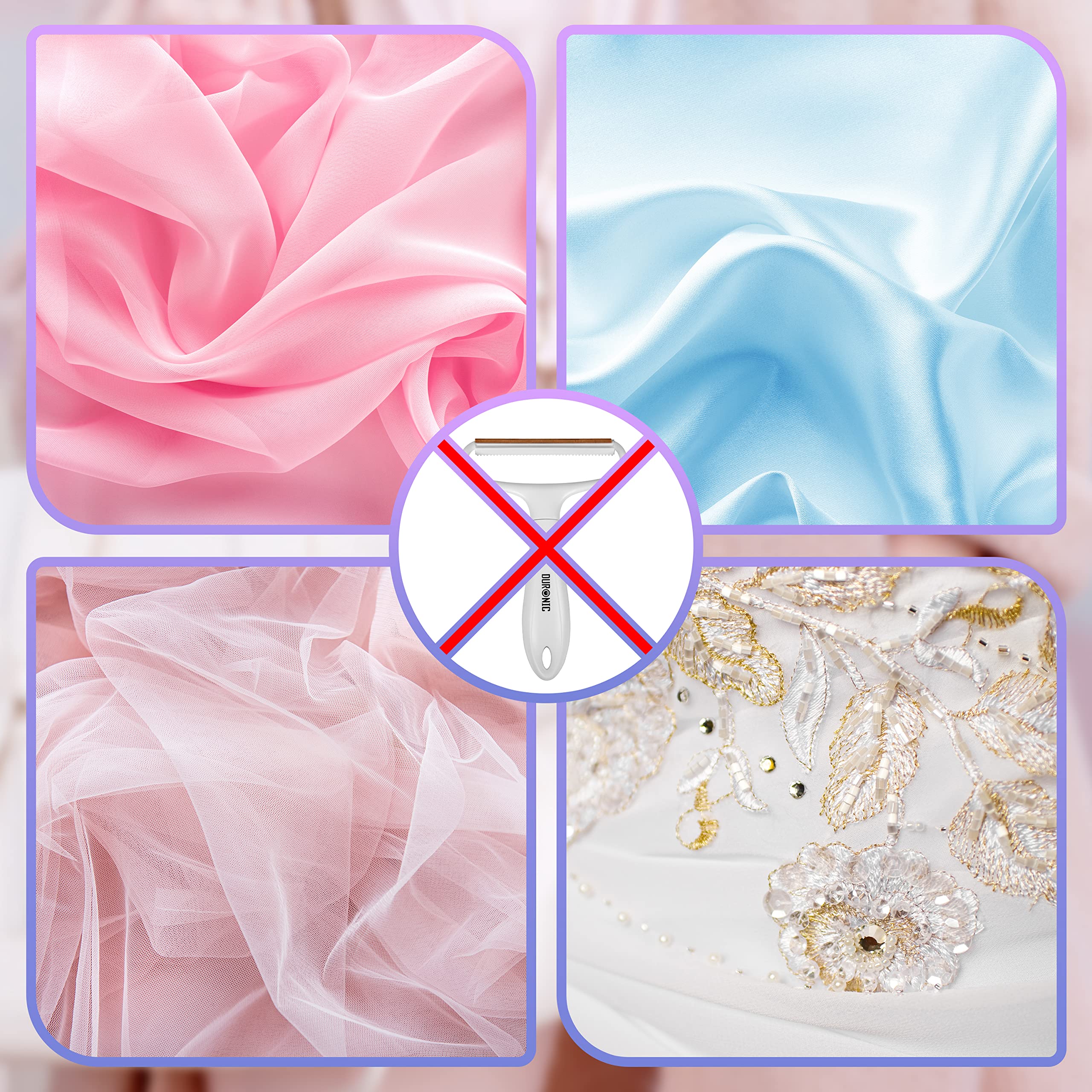 Zoomgoods Lint Shaver and Lint Roller Set CFS4, Portable Lint Remover for Fabric and Clothing, Manual Fabric Shaver, Pet Hair Remover, for Carpet and Upholstery