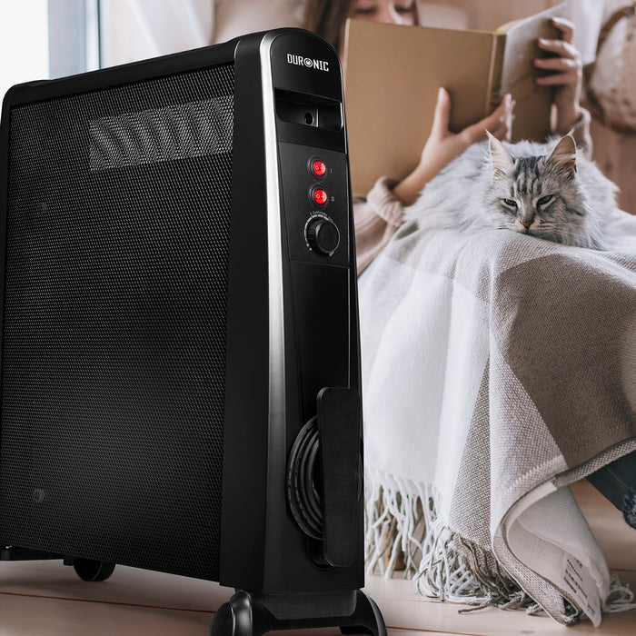 Zoomgoods Electric Heaters HV101 Oil Free Convection Heater 2500W Micathermic Panel Heater Portable Mica Heater Electrical Heaters for Heating Up Homes, Bedrooms, Offices & Garage Spaces