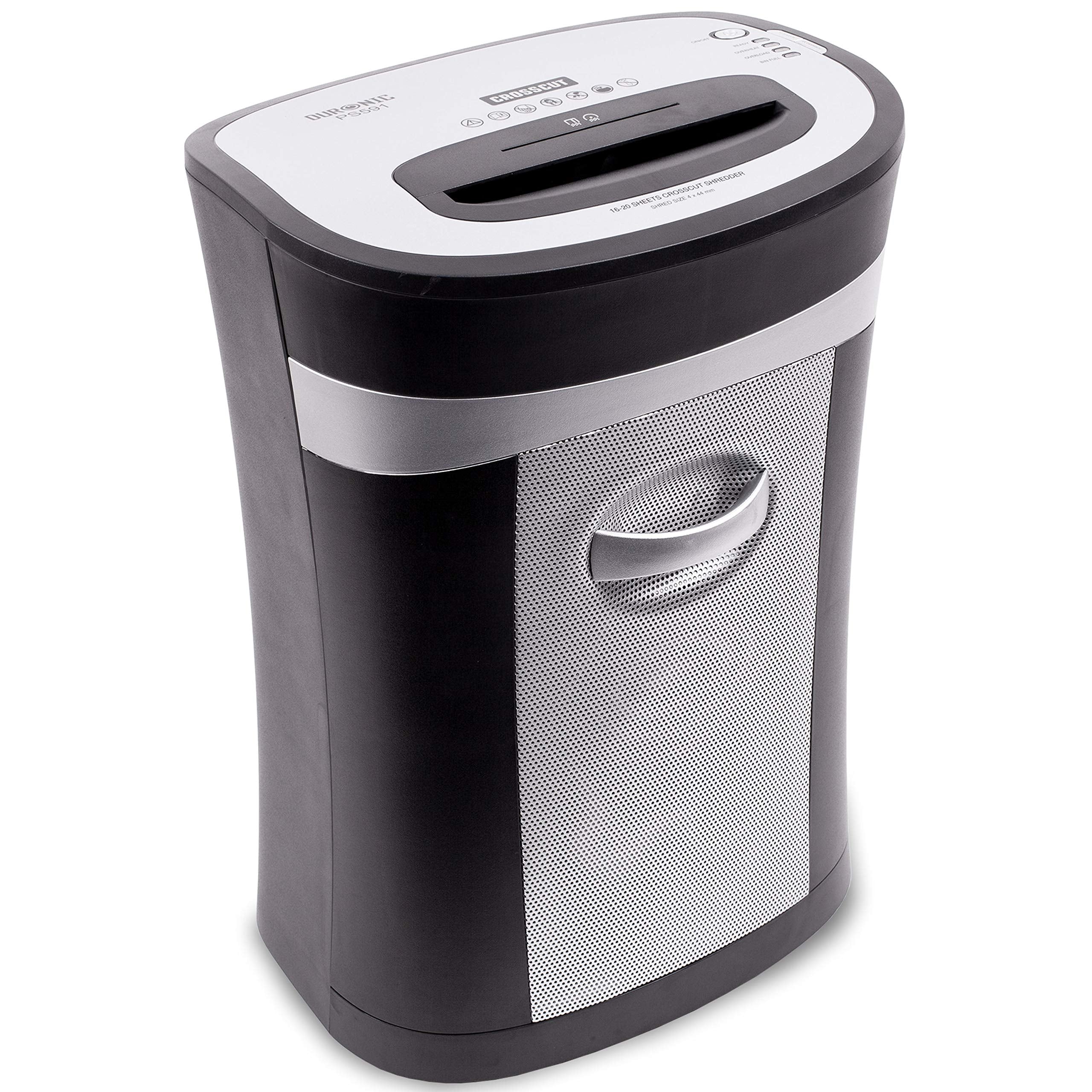 Zoomgoods 20 Sheet XXL Cross Cut Paper Shredder PS591 Extra Large Electric Paper Shredders for Home Office Heavy Duty Shredder with 33L Pull Out Bin Shred CD Card Mail Staple & Clips