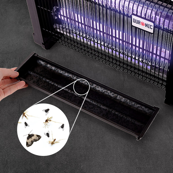 Zoomgoods Fly Killer FK8420 | UV Light Kills Mosquitoes and Flying Insects | Large Size | Slimline | Ceiling or Wall Mountable | Indoor Pest Control | 20W Electric Ultra Violet Zapper | 2x 10W Bulbs